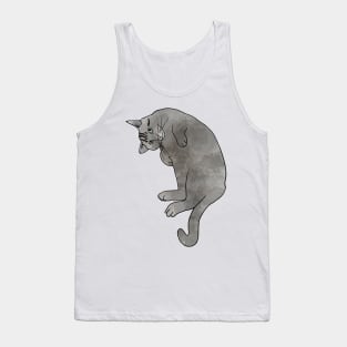 Grey Tabby Cat Tank Top